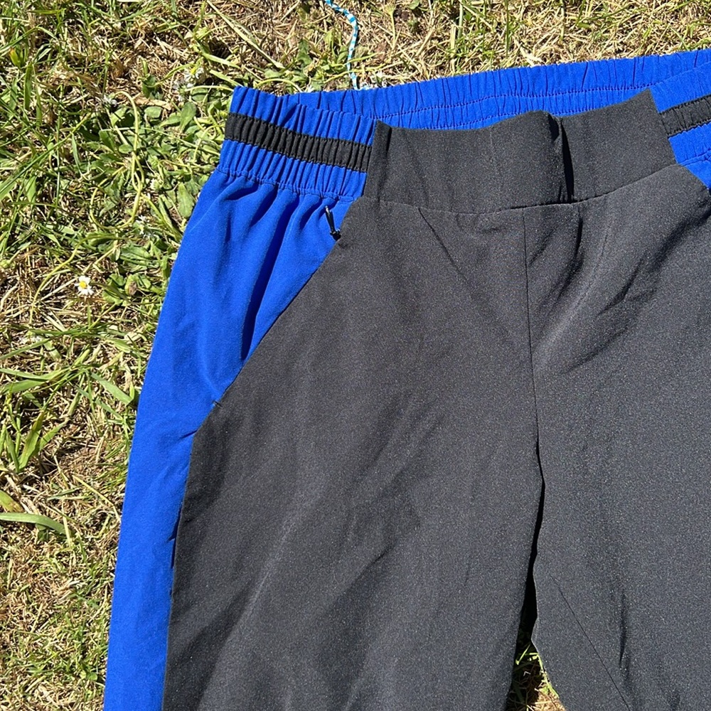 Fabletics Jogger Size Small Black And Blue Pant - image 3